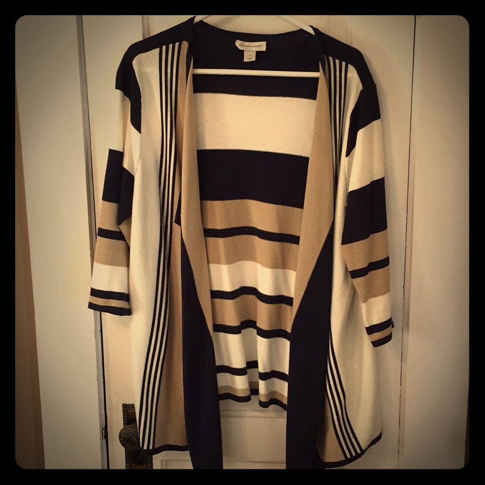 Christopher & Banks Open Plus Sz Cardigan Sweater